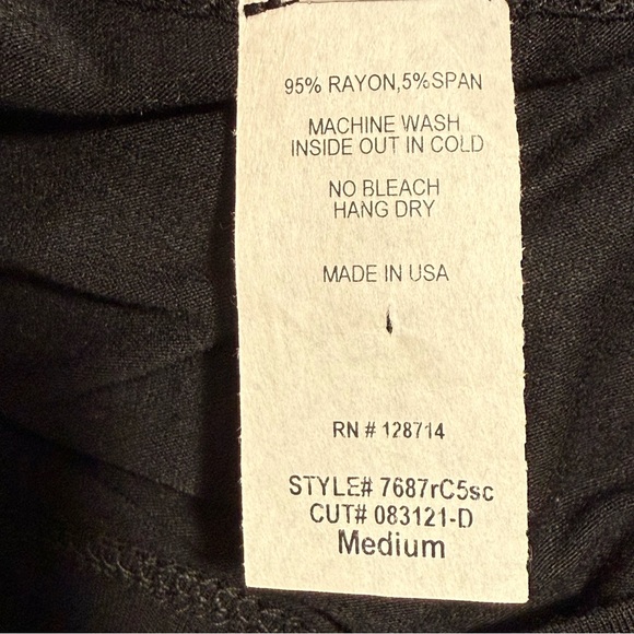 Liberty Wear Rhinestone Archangel Black Short Sleeve Tshirt Size L - Picture 10 of 10